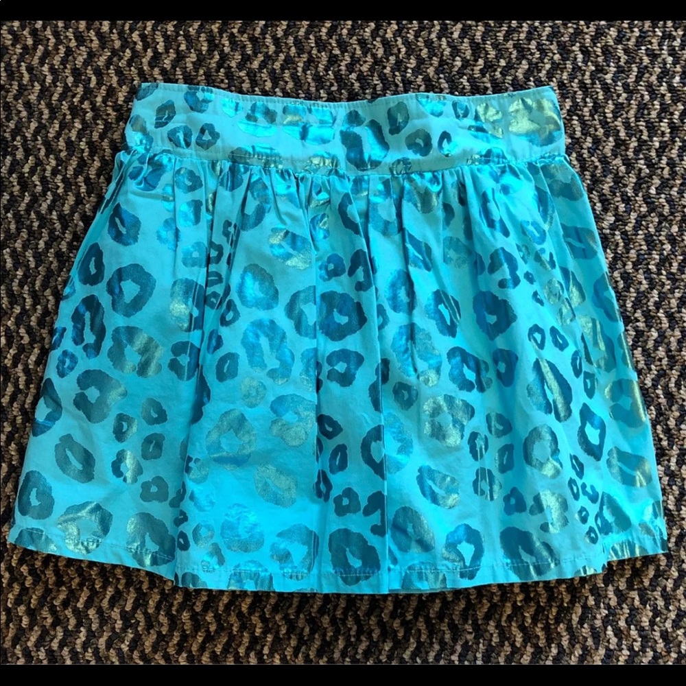 Piper Teal Leopard Skort 10/12 (L)